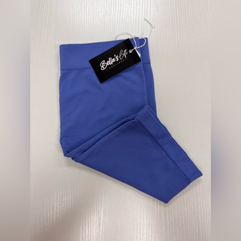 Blue biker shorts